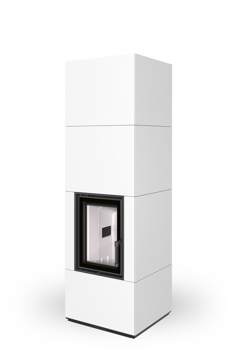 Romotop Nordac akumulačné krbové kachle s keramickým obkladom sivý igniton